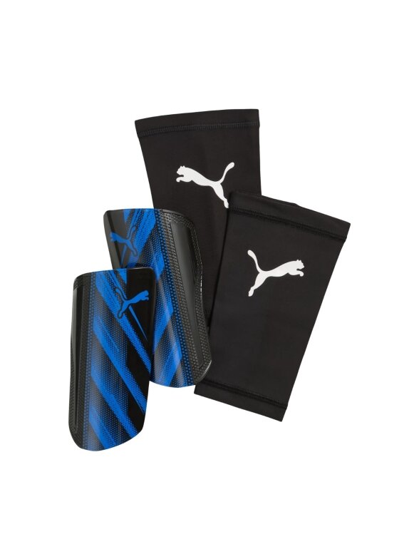 Puma Attacanto Sleeve futbolo apsaugos mėlynos Puma Attacanto Sleeve futbolo apsaugos mėlynos