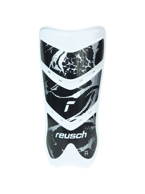 Reusch Shinguard Attrakt Lite futbolo blauzdos apsaugos baltos ir juodos spalvos 5377045 7701 1