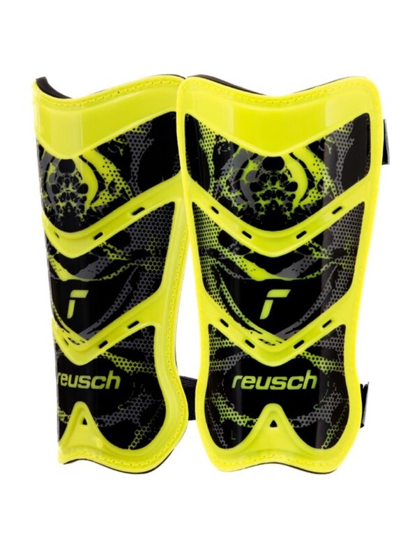 Reusch Shinguard Attrakt Lite futbolo blauzdos apsauga geltona ir juoda 5377045 2700