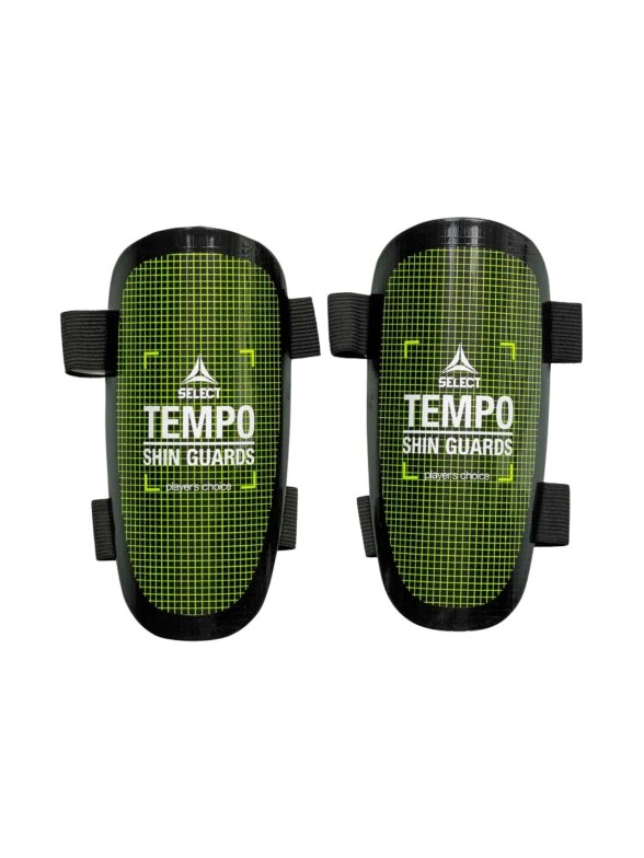 Select Tempo v25 futbolo apsaugos juodos-žalios spalvos 18873 Select Tempo v25 futbolo apsaugos juodos-žalios spalvos 18873