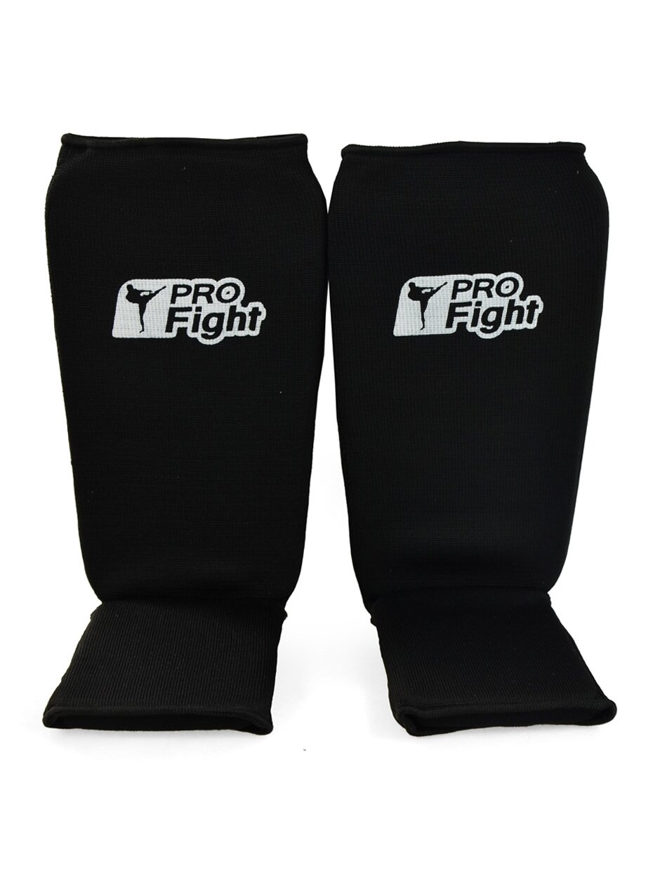 Profight Cotton juodos spalvos blauzdos ir pėdos apsaugos 1104