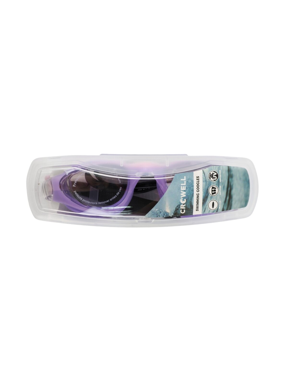 Crowell GS23 Splash plaukimo akiniai vaikams violetiniai-juodi 2