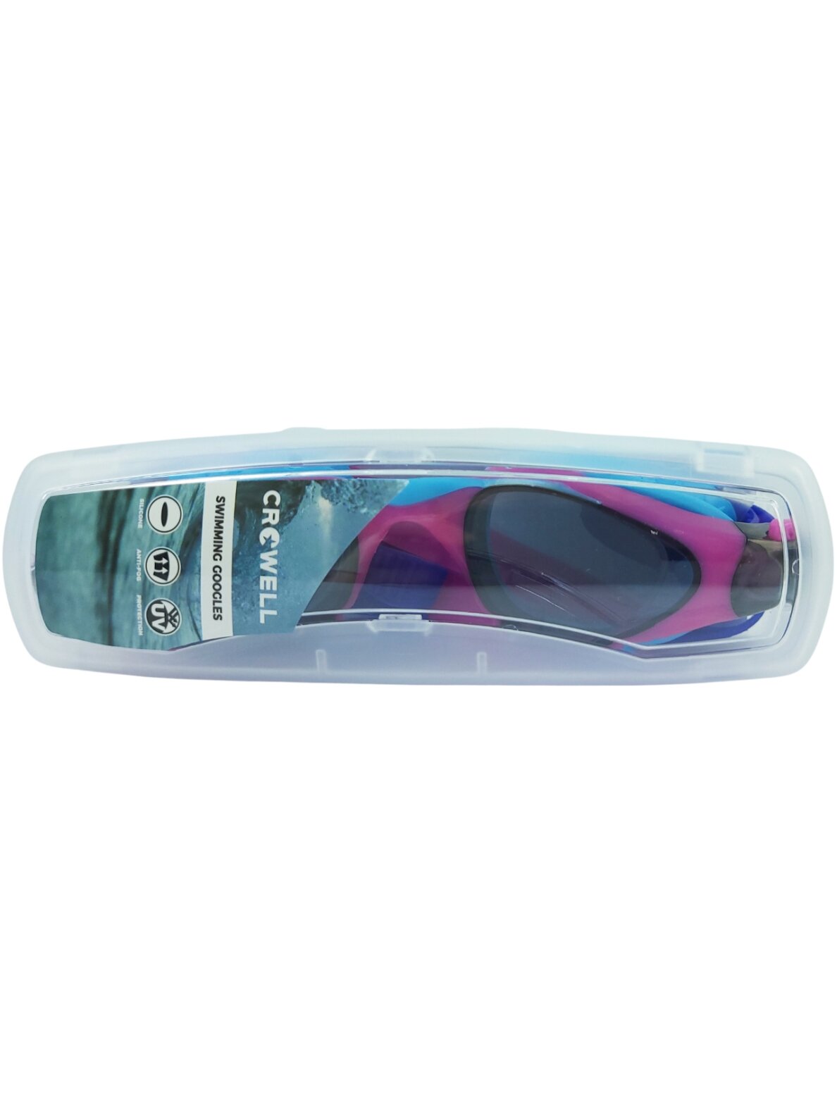 Crowell GS23 Splash vaikiški plaukimo akiniai, violetiniai ir mėlyni 1 Crowell GS23 Splash vaikiški plaukimo akiniai, violetiniai ir mėlyni 1