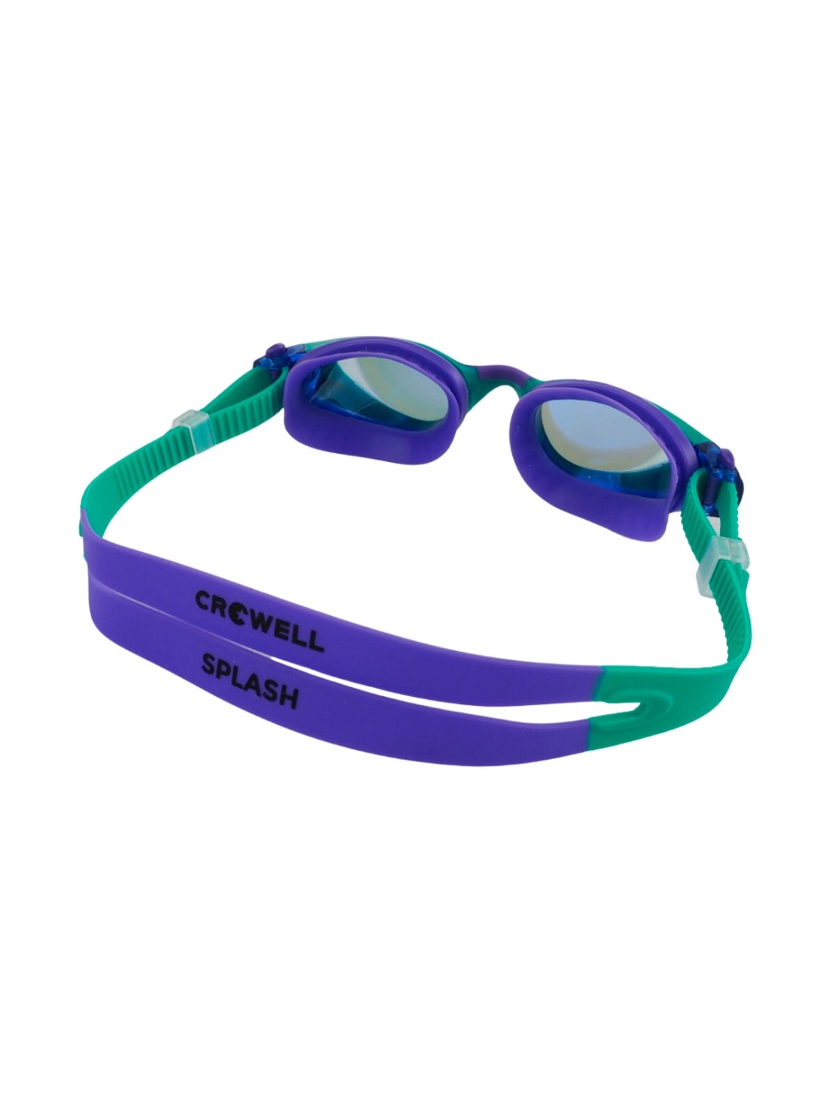 Crowell GS23 Splash Mirror plaukimo akiniai vaikams žaliai-violetiniai 1
