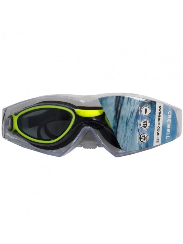 Crowell plaukimo akiniai GS22 VITO juodai žali 01 1