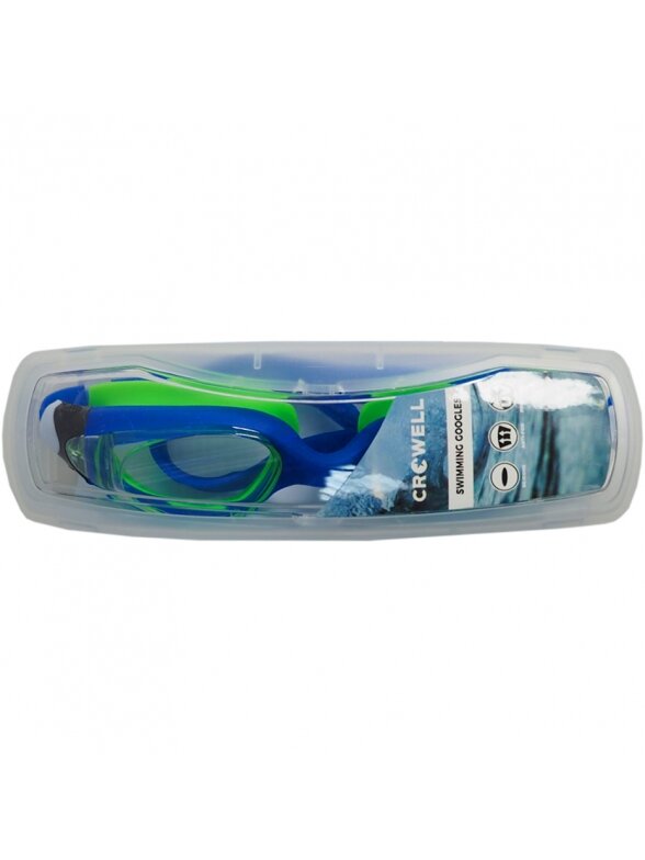 Crowell vaikiški plaukimo akiniai Crowell GS16 Coral mėlynai žalia 01 1