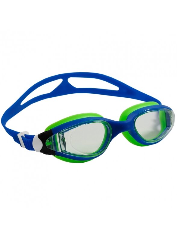 Crowell vaikiški plaukimo akiniai Crowell GS16 Coral mėlynai žalia 01