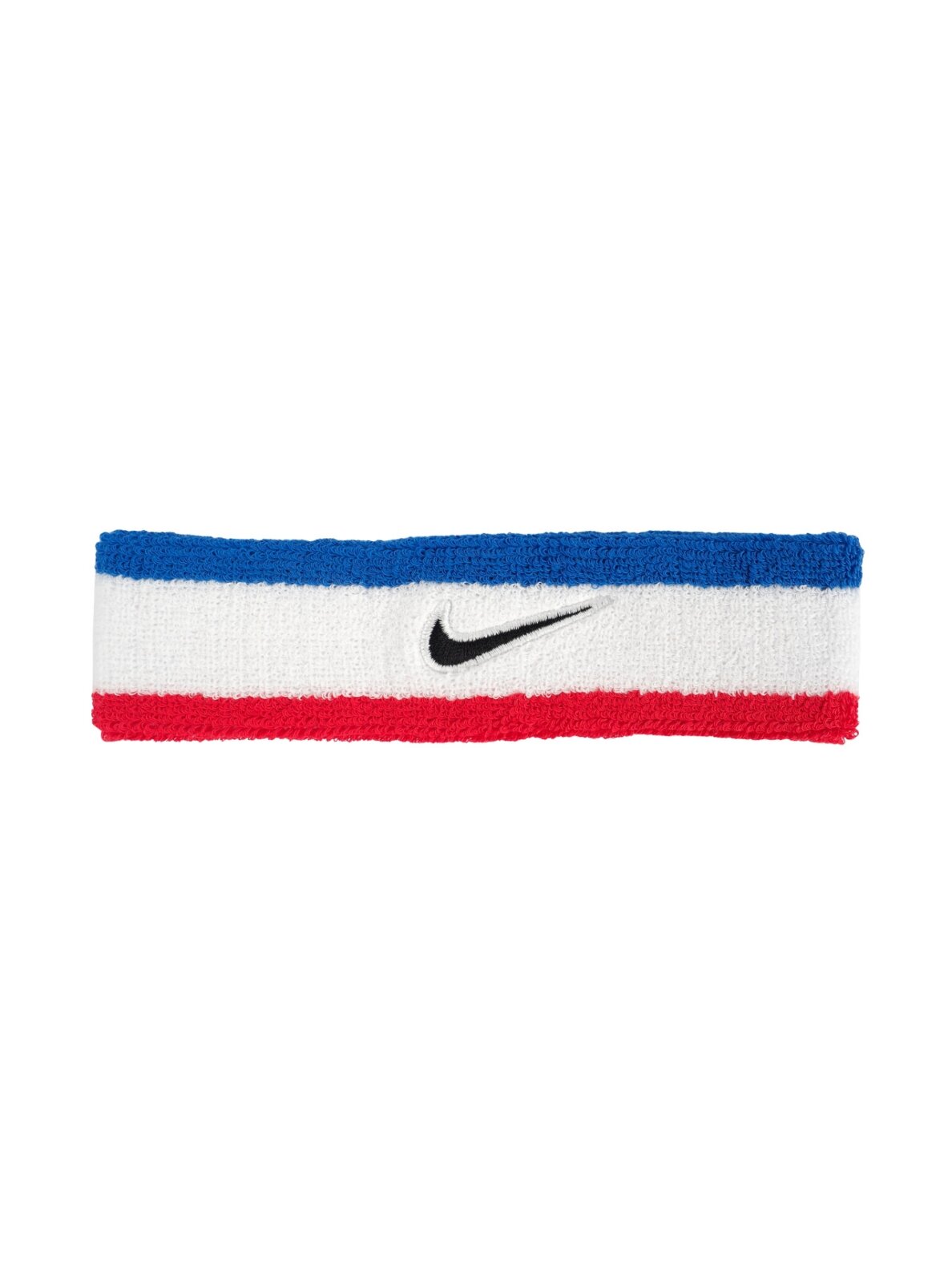 Nike Swoosh galvos juosta balta-mėlyna-raudona N1012407467 Nike Swoosh galvos juosta balta-mėlyna-raudona N1012407467