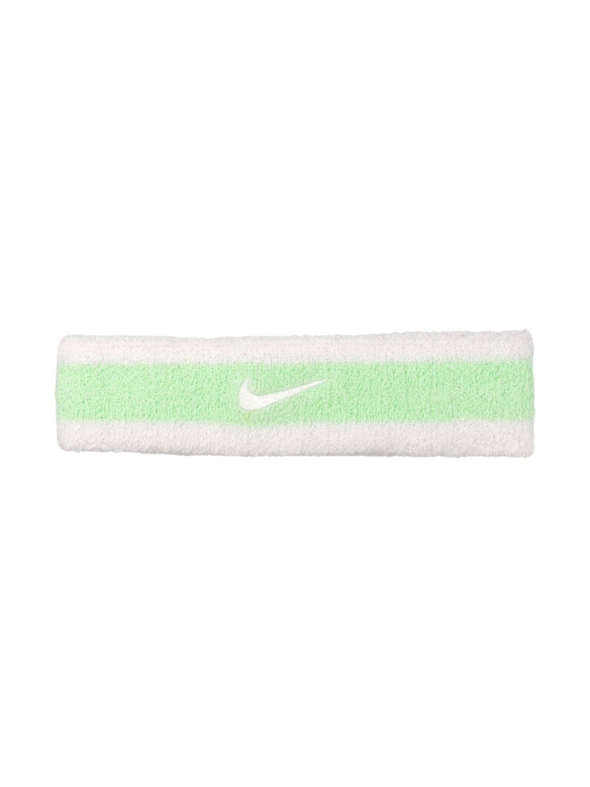 Nike Swoosh galvos juostelė balta ir žalia N0001544117OS Nike Swoosh galvos juostelė balta ir žalia N0001544117OS