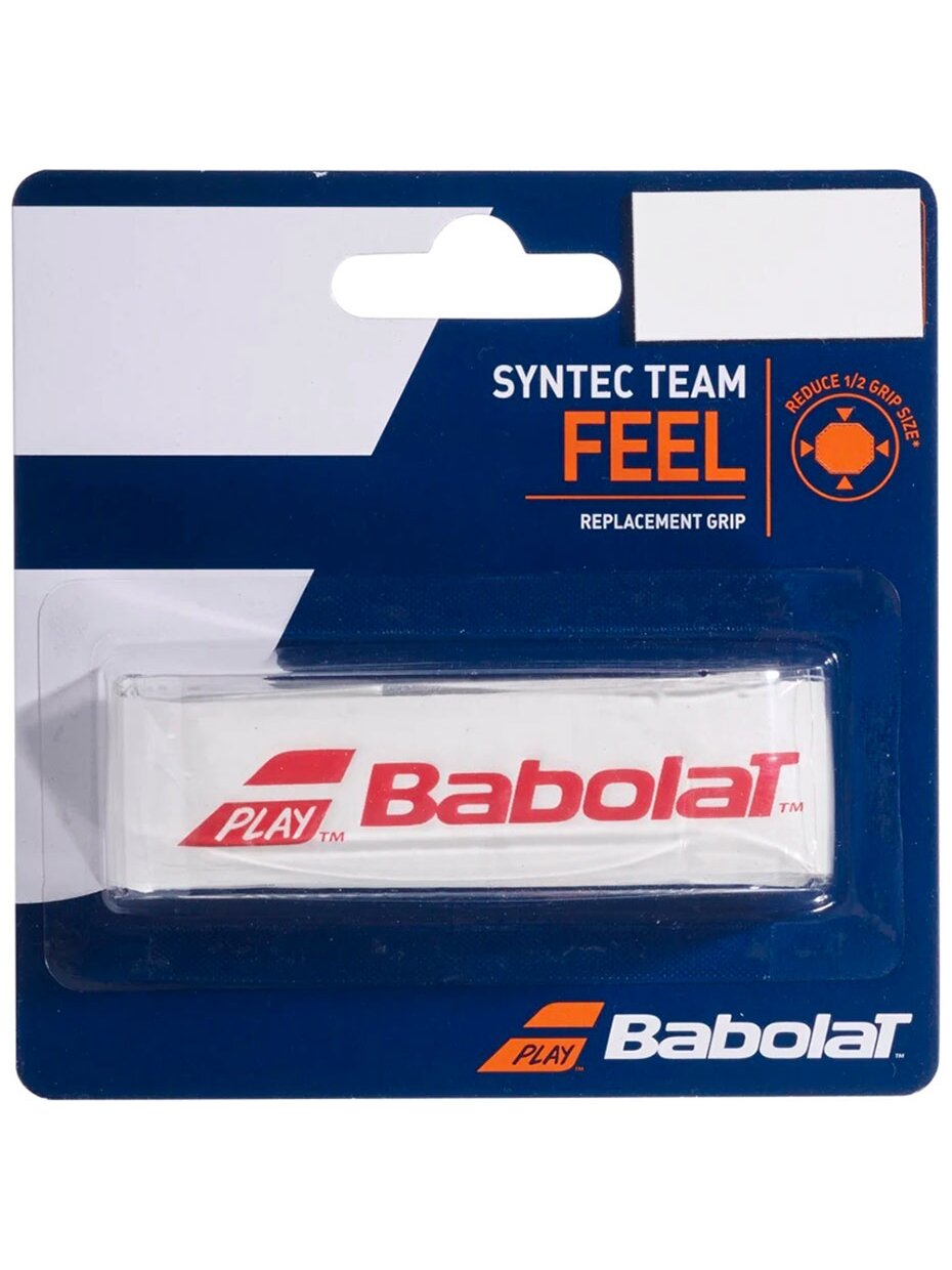 Owijka Babolat Syntec Team Feel biało-czerwona 670065 149 Owijka Babolat Syntec Team Feel biało-czerwona 670065 149