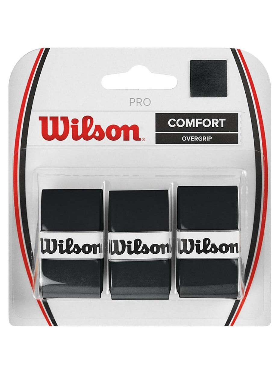 Wilson Pro Comfort Overgrip teniso raketės apvijos, juodos, 3 vnt. WRZ4014BK