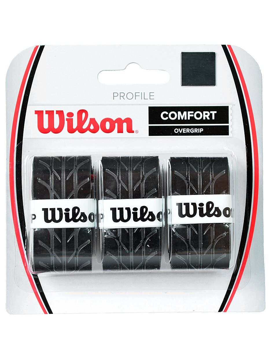 Wilson Profile Comfort Overgrip juoda 3 vnt WRZ4025BK Wilson Profile Comfort Overgrip juoda 3 vnt WRZ4025BK
