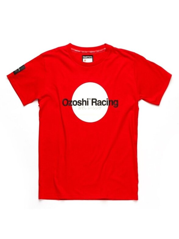Ozoshi Yoshito vyriški marškinėliai raudoni O20TSRACE005 Ozoshi Yoshito vyriški marškinėliai raudoni O20TSRACE005