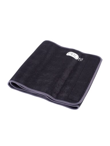Profit neopreninis juosmens diržas, platus 125x30x0,3 cm, juodas, DK 5063