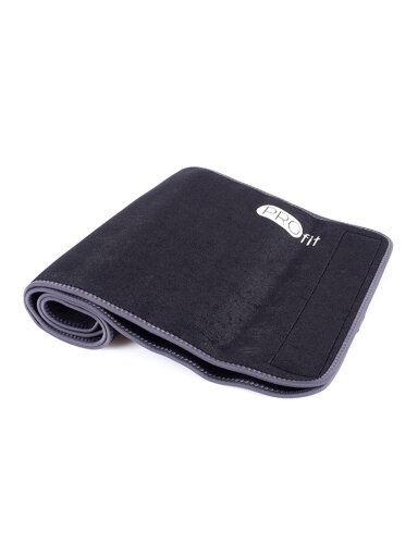 Profit neopreninis juosmens diržas, platus 125x30x0,3 cm, juodas, DK 5063