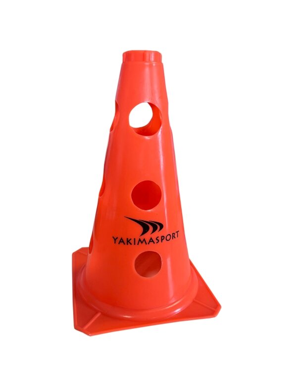 Pachołek z otworami Yakima Sport 23 cm pomarańczowy 100604 Pachołek z otworami Yakima Sport 23 cm pomarańczowy 100604