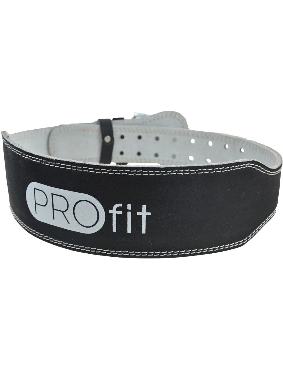 Profit kultūrizmo diržas siauras Gym Pro juodas 1702