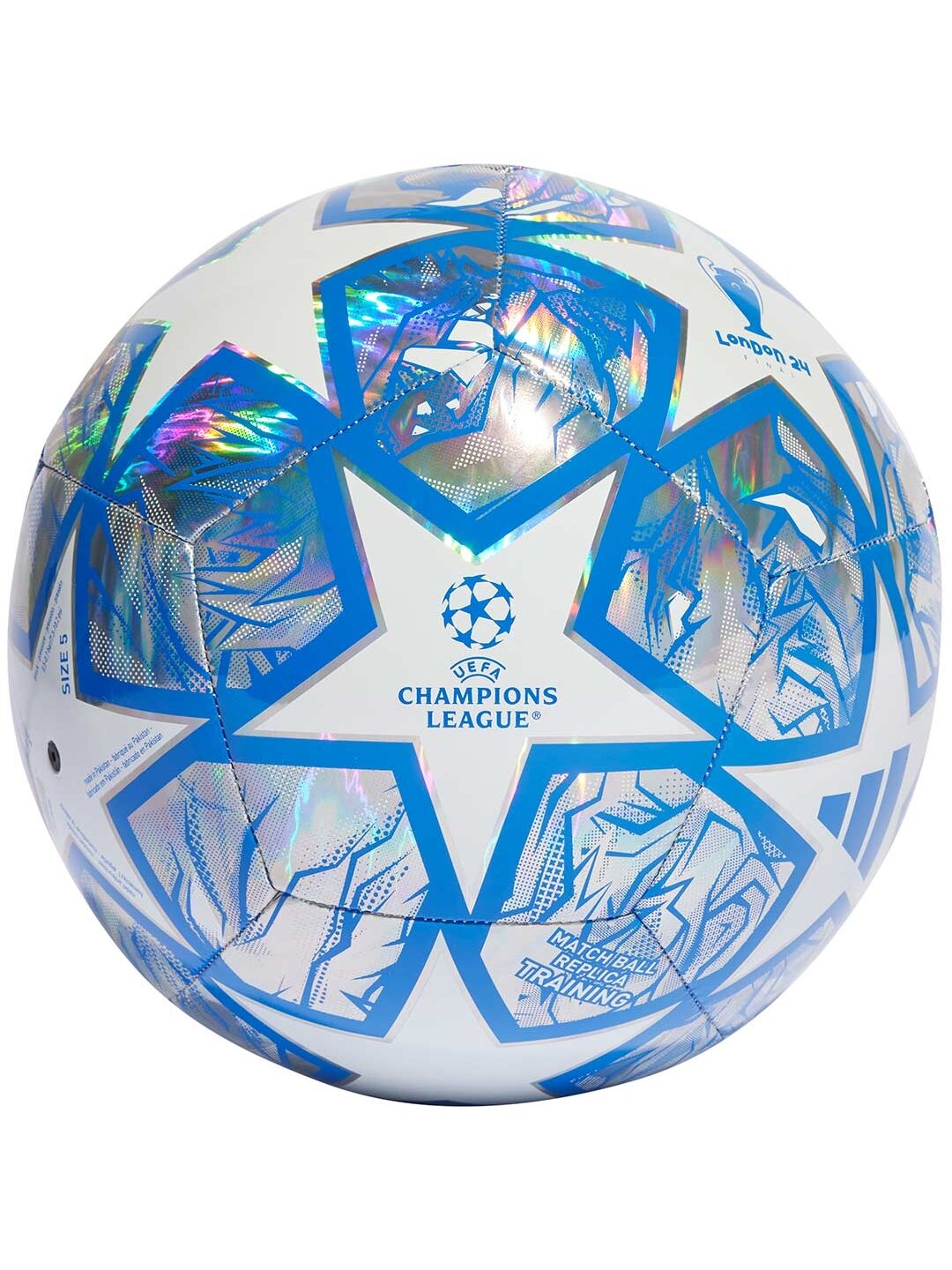 Adidas UCL Training futbolas baltas ir sidabrinis IN9326 1