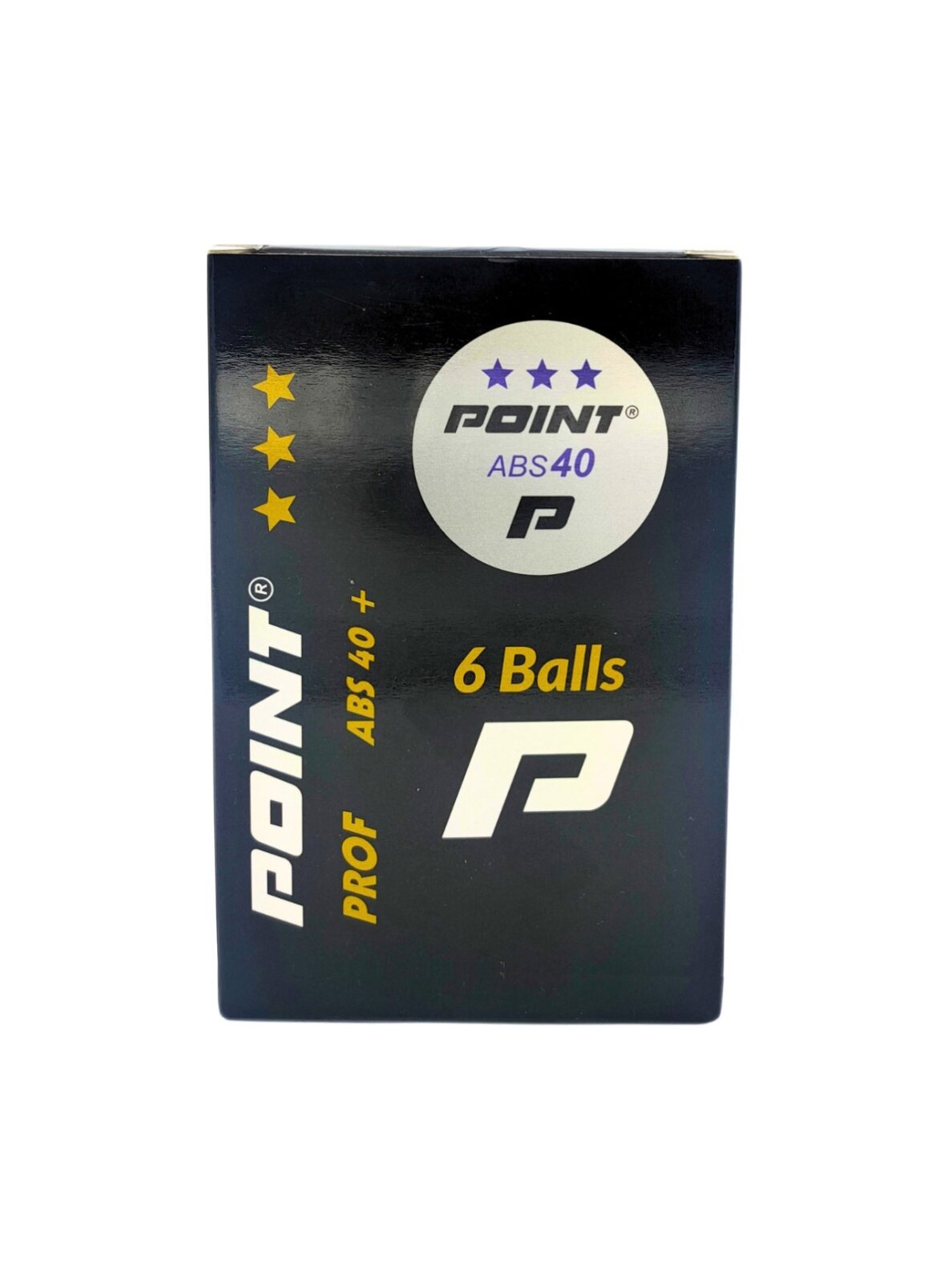 Point Prof ABS40 stalo teniso kamuoliukai *** 6 vnt. baltas Point Prof ABS40 stalo teniso kamuoliukai *** 6 vnt. baltas