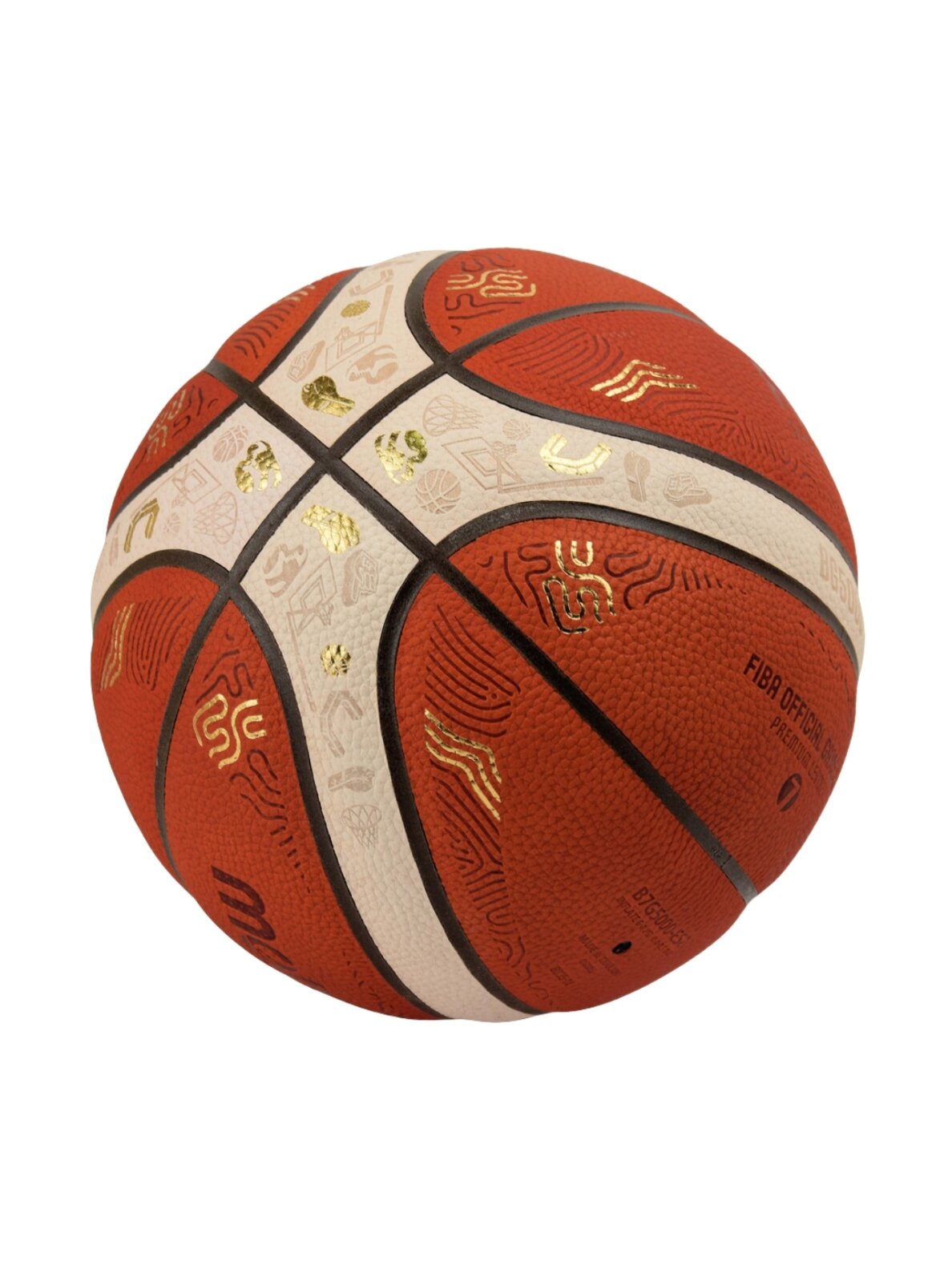 Molten B7G5000-E5Z FIBA ME2025 krepšinio kamuolys 4