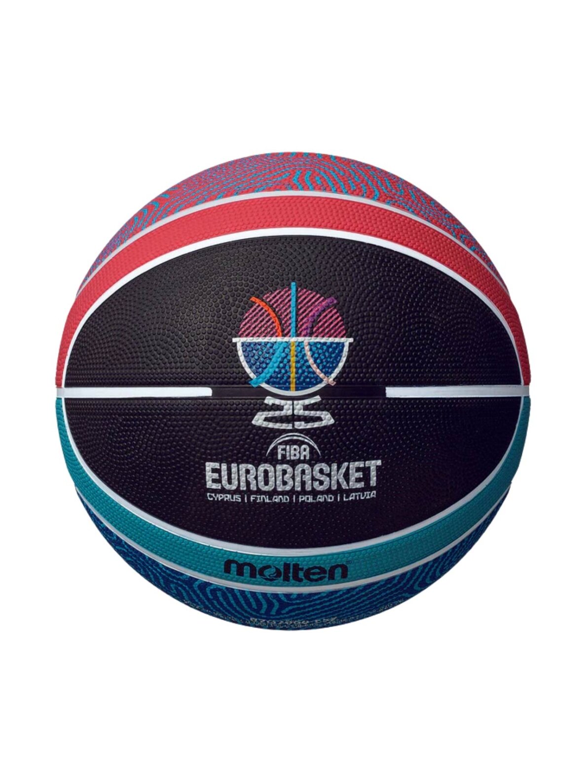 Molten Fiba Replika Krepšinio Kamuolys Juodai-Mėlynai-Raudonas B7G2000-E5Z ME2025 Molten Fiba Replika Krepšinio Kamuolys Juodai-Mėlynai-Raudonas B7G2000-E5Z ME2025