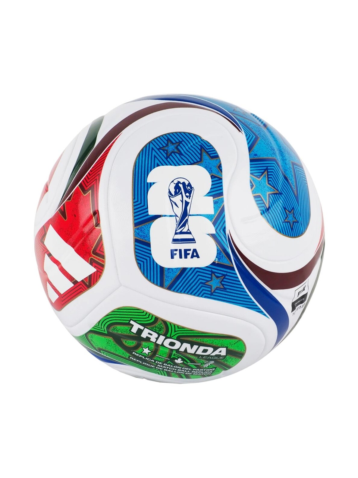 Adidas FIFA World Cup 26 Trionda League JD8030 futbolo kamuolys Adidas FIFA World Cup 26 Trionda League JD8030 futbolo kamuolys