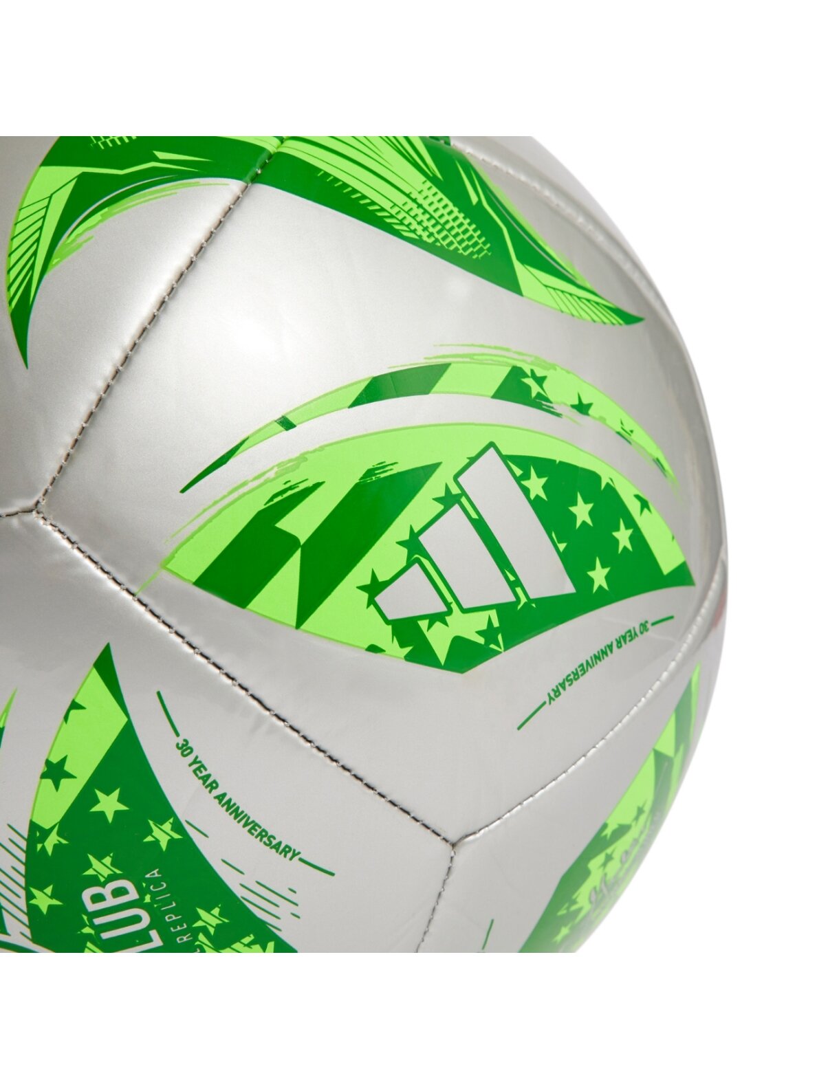 adidas MLS Club futbolo kamuolys sidabrinė-žalia JH1307 3 adidas MLS Club futbolo kamuolys sidabrinė-žalia JH1307 3