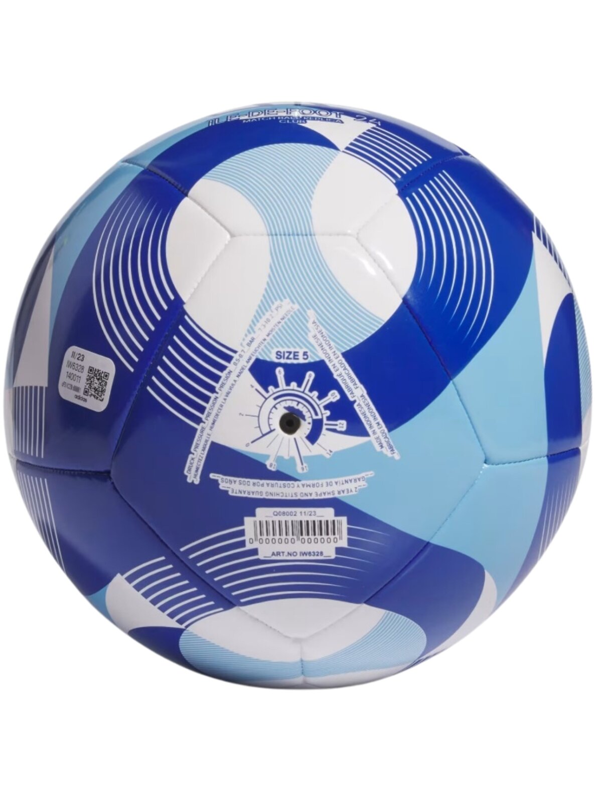 Adidas Olympic 24 Club futbolas mėlynas IW6328 1 Adidas Olympic 24 Club futbolas mėlynas IW6328 1