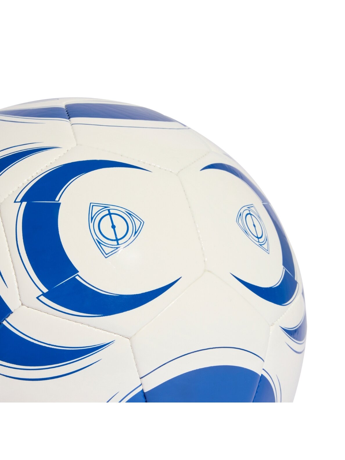 adidas Tiro Club futbolo kamuolys baltas-mėlynas KF8846 3 adidas Tiro Club futbolo kamuolys baltas-mėlynas KF8846 3