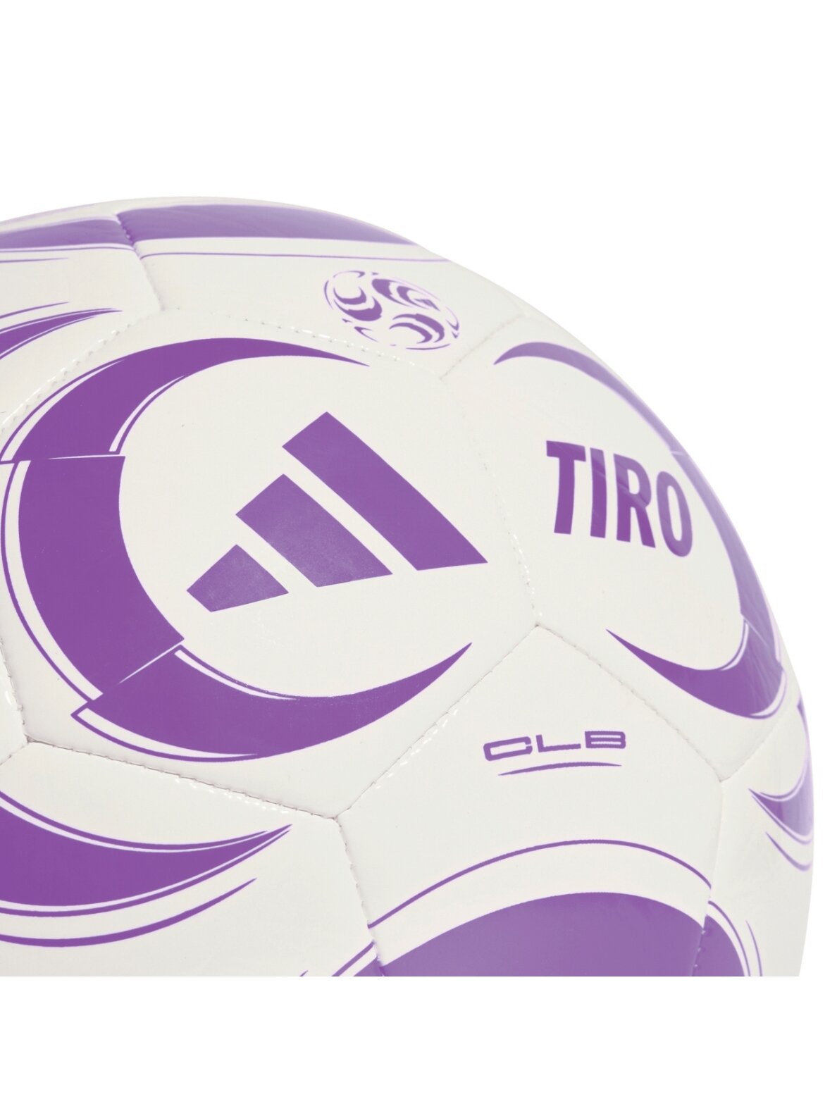 adidas Tiro Club Sala futbolo kamuolys baltas-violetinis JW1535 1 adidas Tiro Club Sala futbolo kamuolys baltas-violetinis JW1535 1