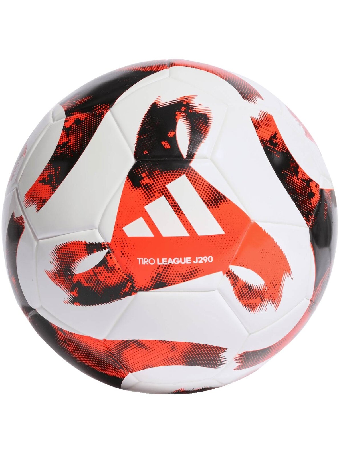 Adidas Tiro Junior 290 League futbolo balta ir raudona HT2424 Adidas Tiro Junior 290 League futbolo balta ir raudona HT2424
