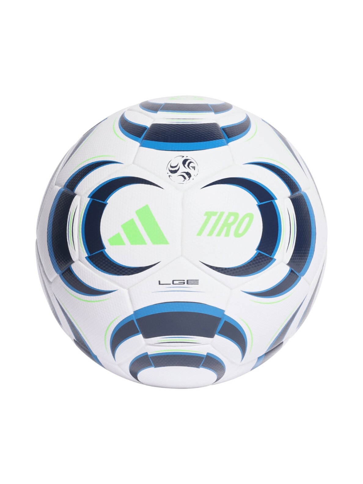Adidas Tiro League futbolo kamuolys balto-tamsiai mėlynas KA5262