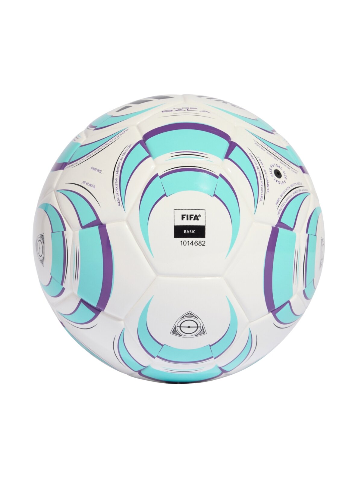Adidas Tiro League Sala futbolo kamuolys balta-mėlyna JW1526 1