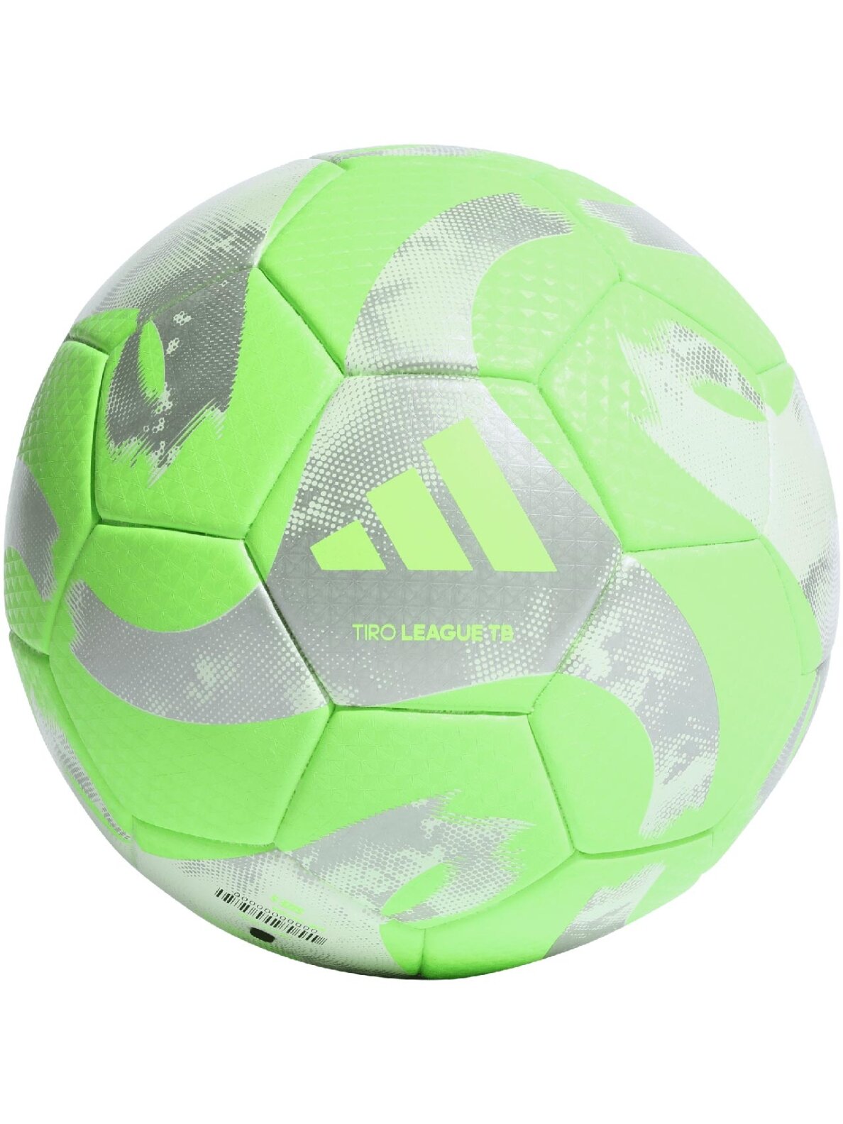 Adidas Tiro League Thermally Bonded futbolas žaliai pilkas HZ1296 Adidas Tiro League Thermally Bonded futbolas žaliai pilkas HZ1296
