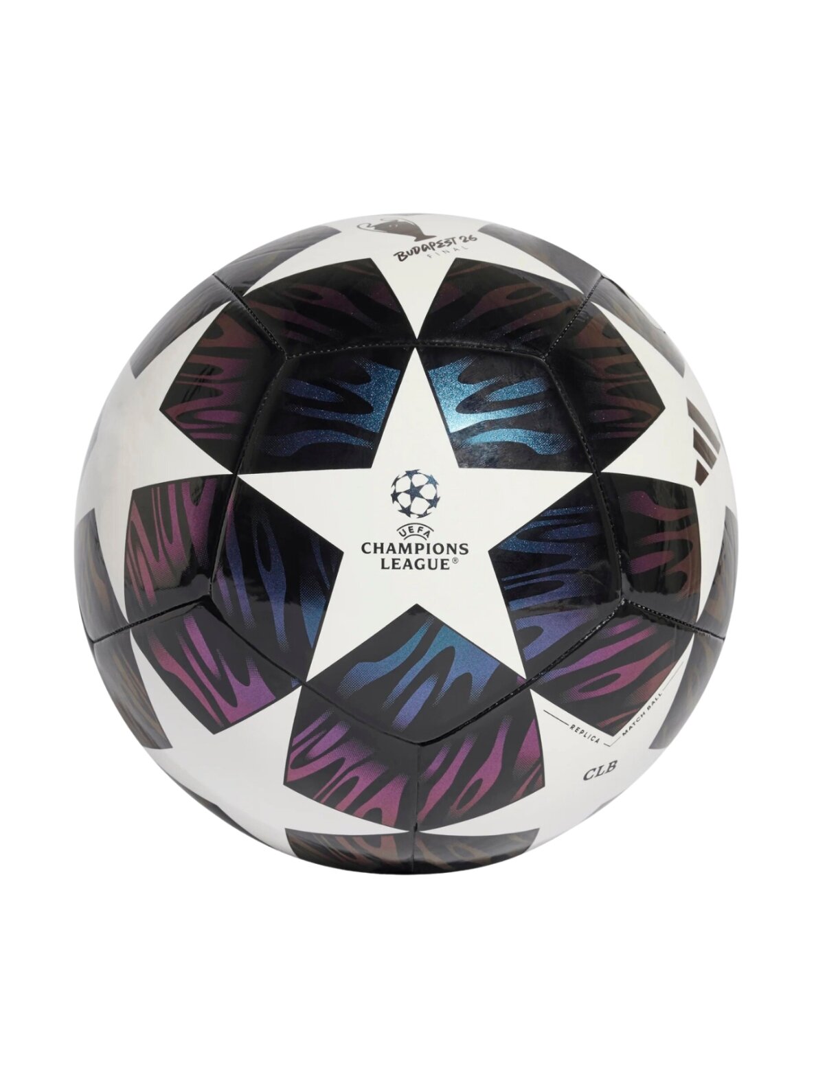 Adidas futbolo kamuolys UCL 25/26 Final Club juodas-violetinis-baltas JX9091 1