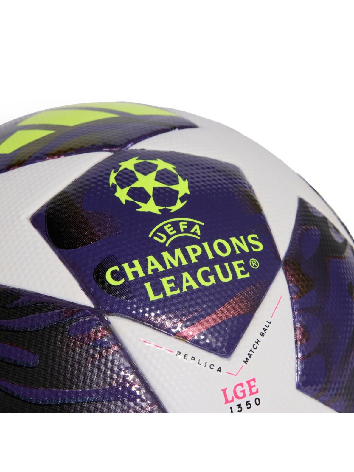 Adidas UCL 25/26 Final League J350 futbolo kamuolys violetinis-baltas JX9098 2