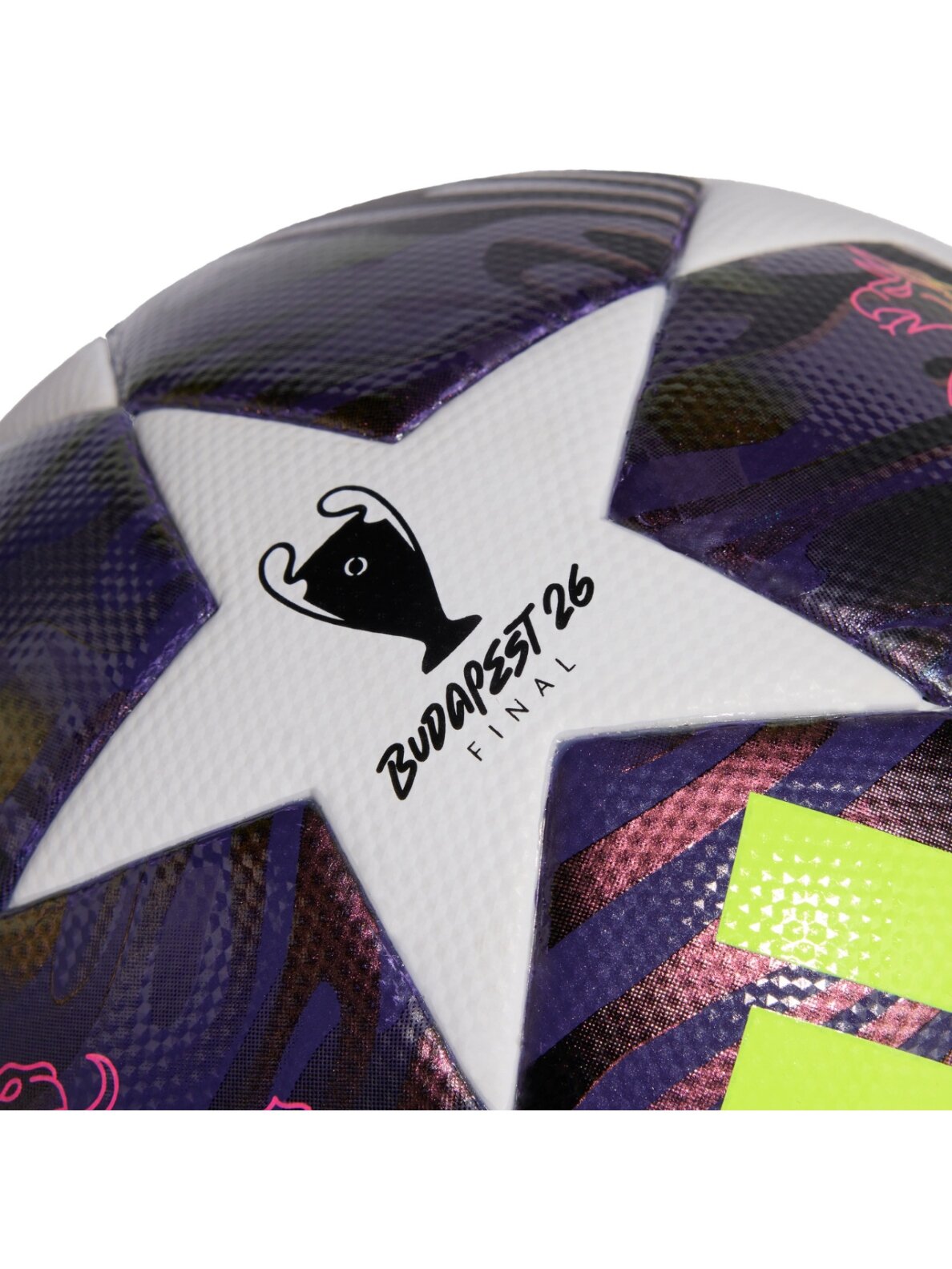 Adidas UCL 25/26 Final League J350 futbolo kamuolys violetinis-baltas JX9098 3
