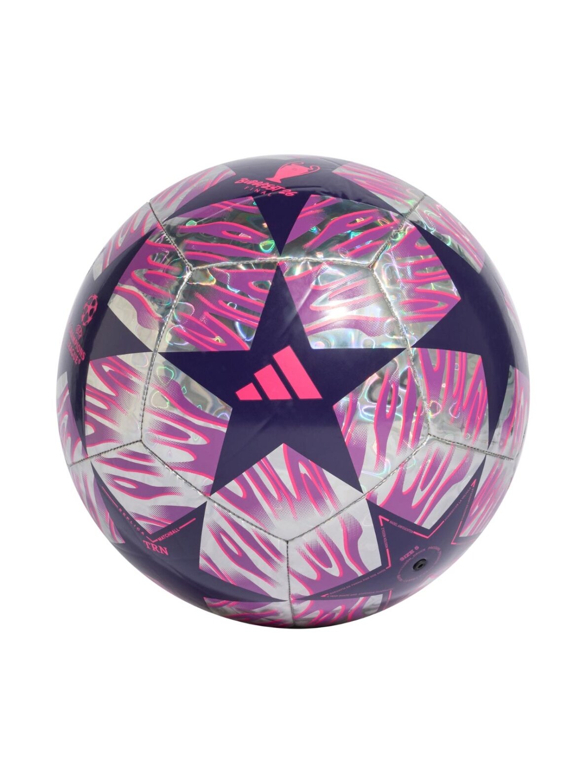 Adidas futbolo kamuolys UCL 25/26 Final Training Foil violetinis JX9104 Adidas futbolo kamuolys UCL 25/26 Final Training Foil violetinis JX9104
