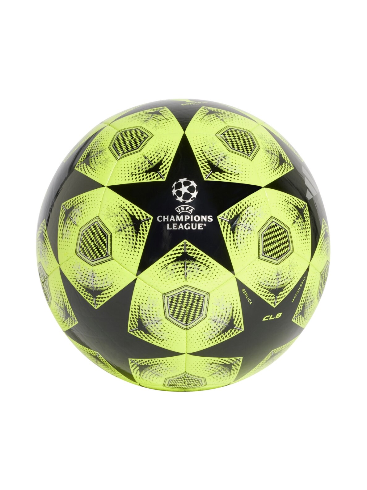 Adidas UCL Club 24/25 Knockout Stages futbolo kamuolys geltonai-juodas JH1282 1 Adidas UCL Club 24/25 Knockout Stages futbolo kamuolys geltonai-juodas JH1282 1