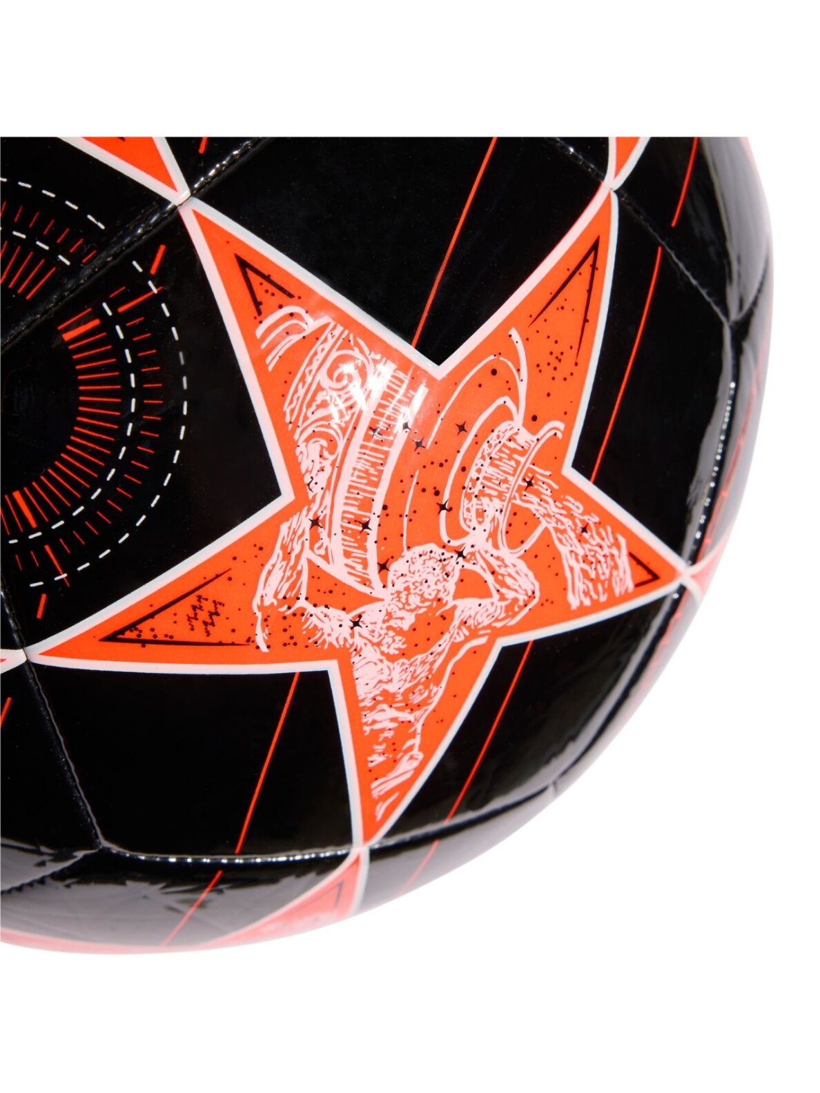 Adidas UCL Club 25/26 League Stage futbolo kamuolys juodai-oranžinis JP1538 2 Adidas UCL Club 25/26 League Stage futbolo kamuolys juodai-oranžinis JP1538 2