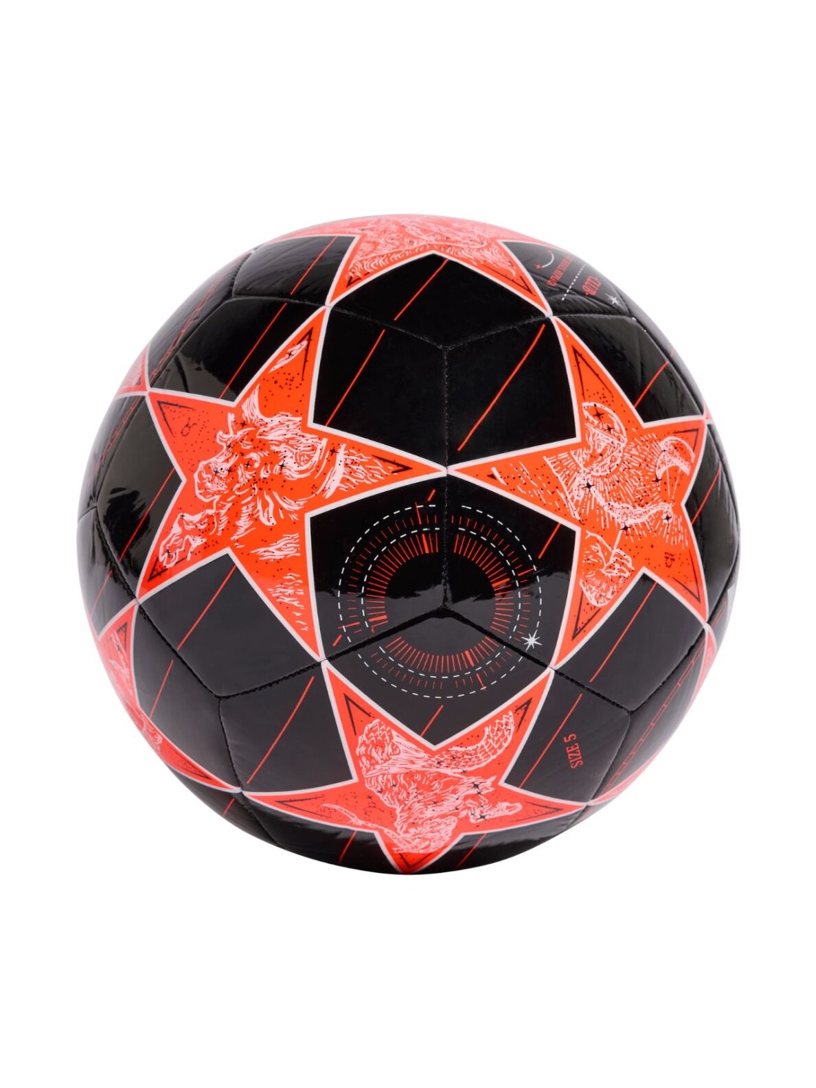 Adidas UCL Club 25/26 League Stage futbolo kamuolys juodai-oranžinis JP1538 3