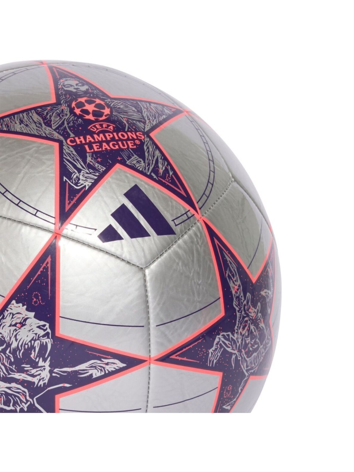 Adidas UCL Club 25/26 League Stage futbolo kamuolys sidabrinė JP1539 3