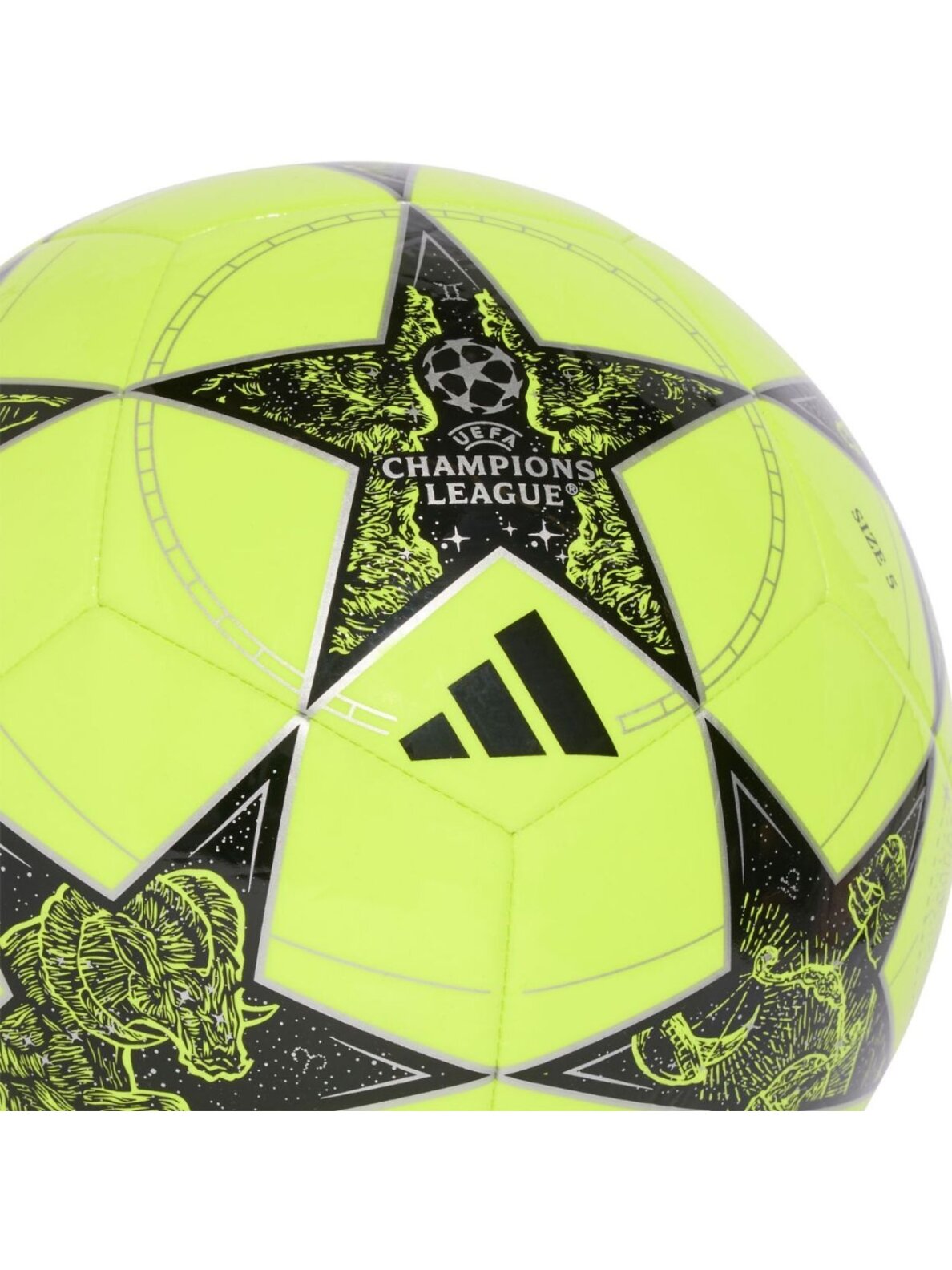 Adidas UCL Club 25/26 League Stage futbolo kamuolys geltonai-juodas JP1537 3