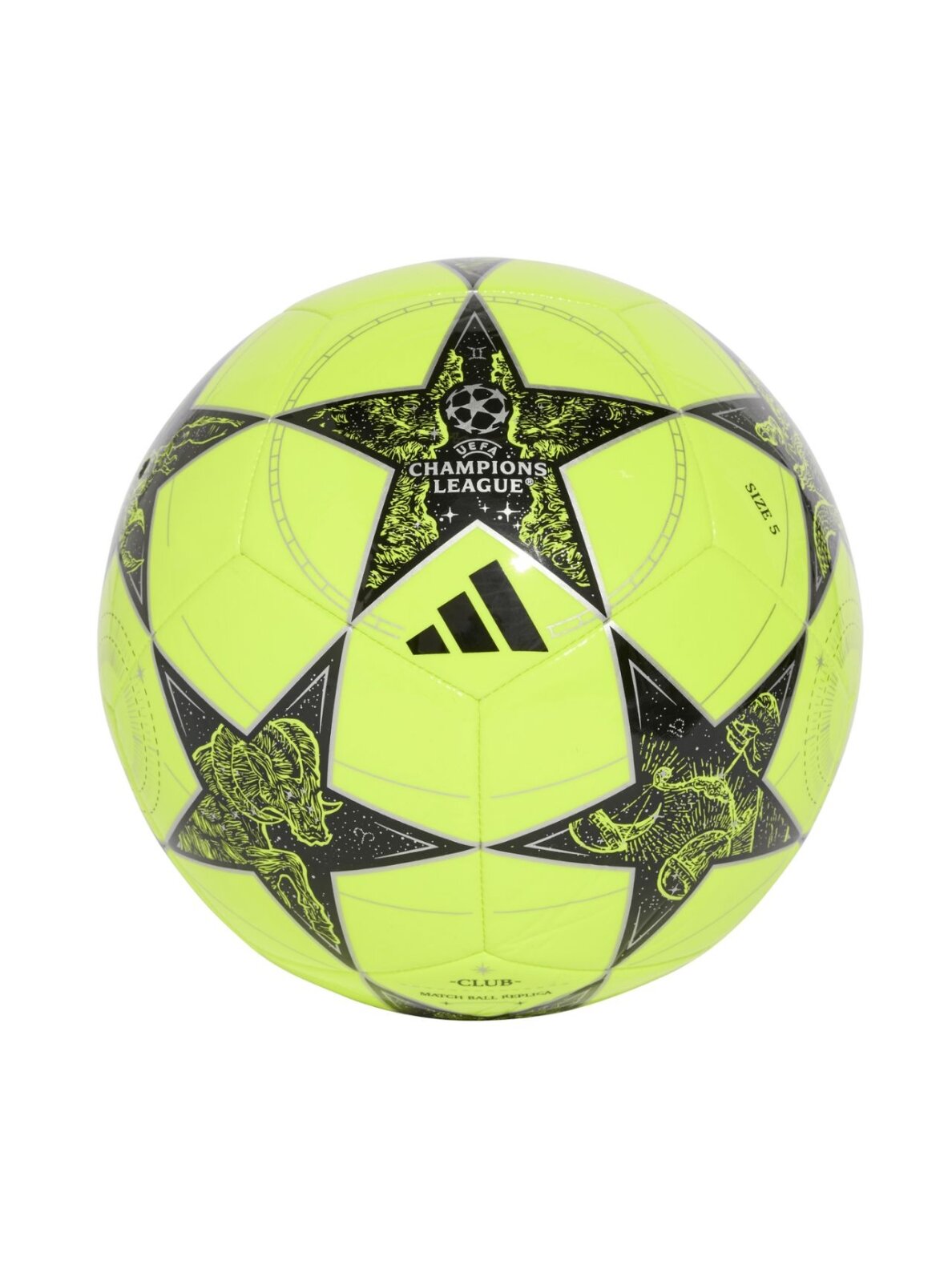 Adidas UCL Club 25/26 League Stage futbolo kamuolys geltonai-juodas JP1537 Adidas UCL Club 25/26 League Stage futbolo kamuolys geltonai-juodas JP1537