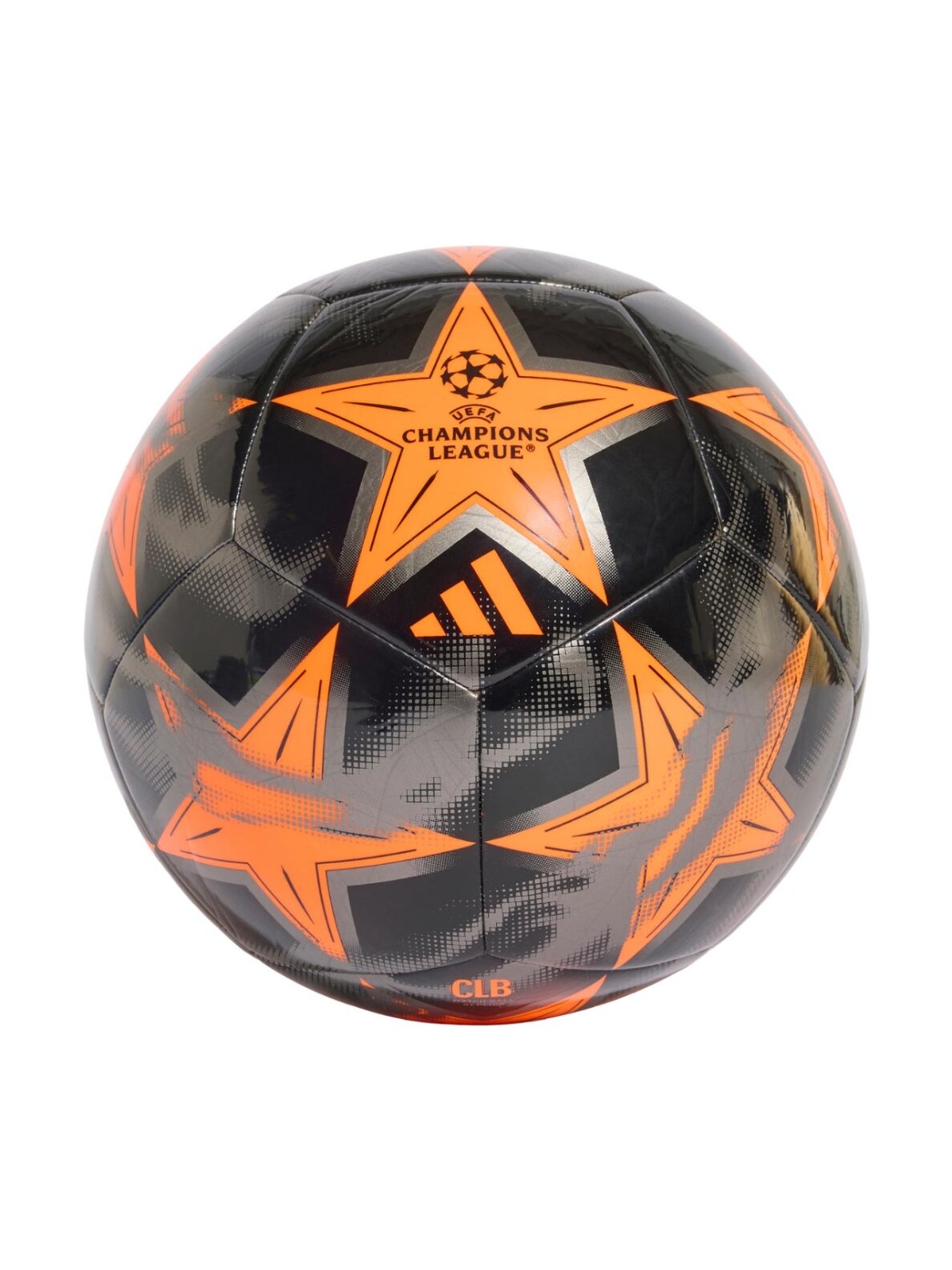 Adidas UCL Club 26/27 League Stage futbolo juodas-sidabras-oranžinis KE9762 Adidas UCL Club 26/27 League Stage futbolo juodas-sidabras-oranžinis KE9762