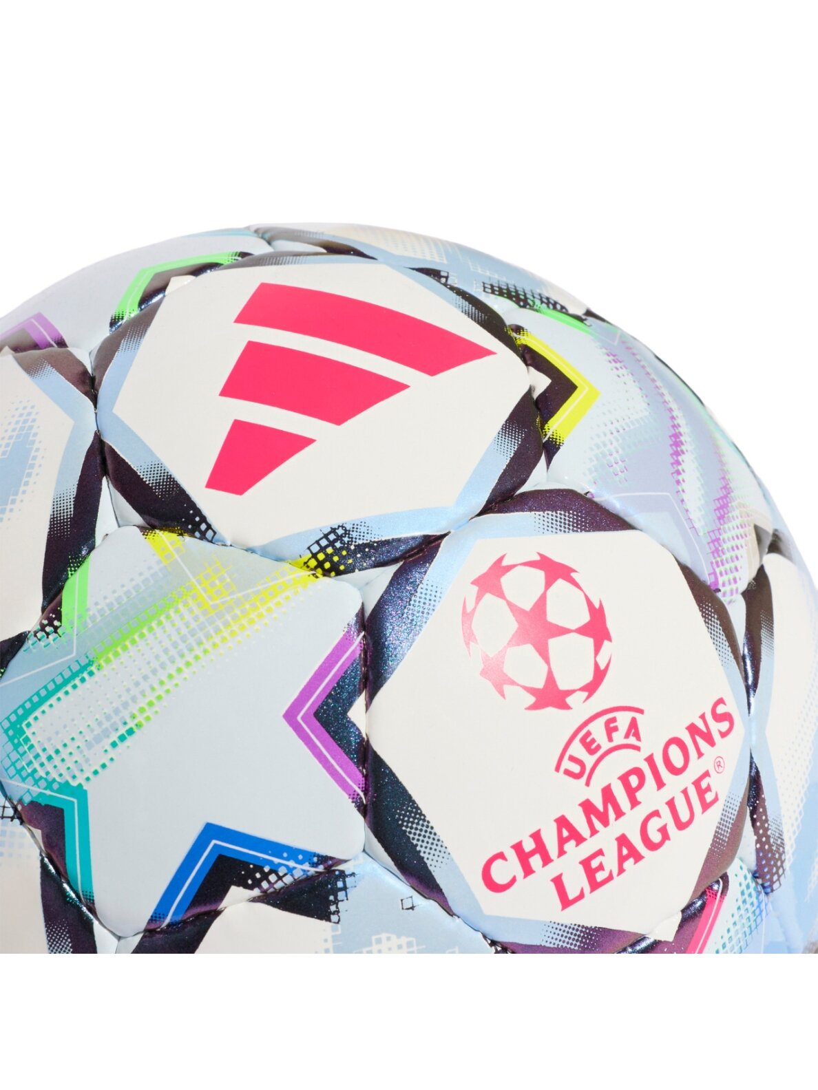 adidas UCL Pro Sala 26/27 League Stage salės futbolo kamuolys, baltas-šviesiai mėlynas / spalvotas KE9772 2 adidas UCL Pro Sala 26/27 League Stage salės futbolo kamuolys, baltas-šviesiai mėlynas / spalvotas KE9772 2