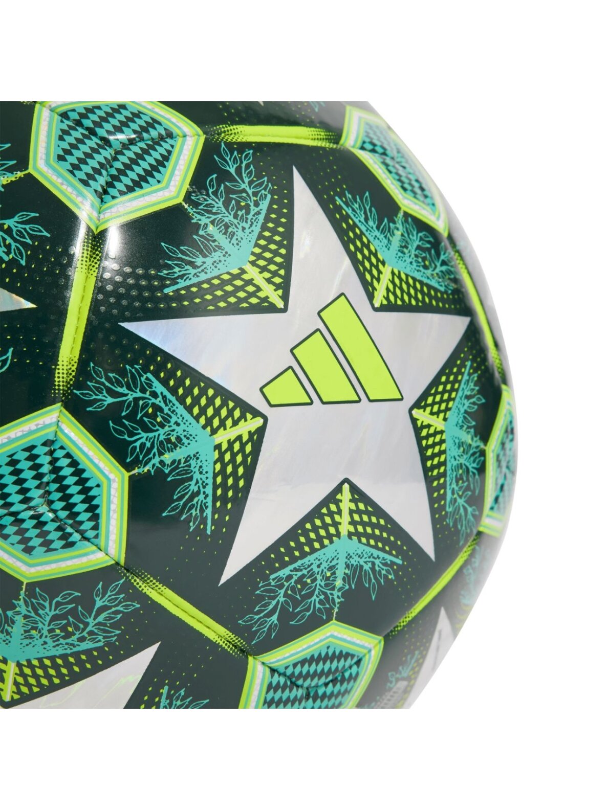 Adidas UCL Training 24/25 Knockout Stages Foil futbolo kamuolys žaliaveikslis JH1280 3