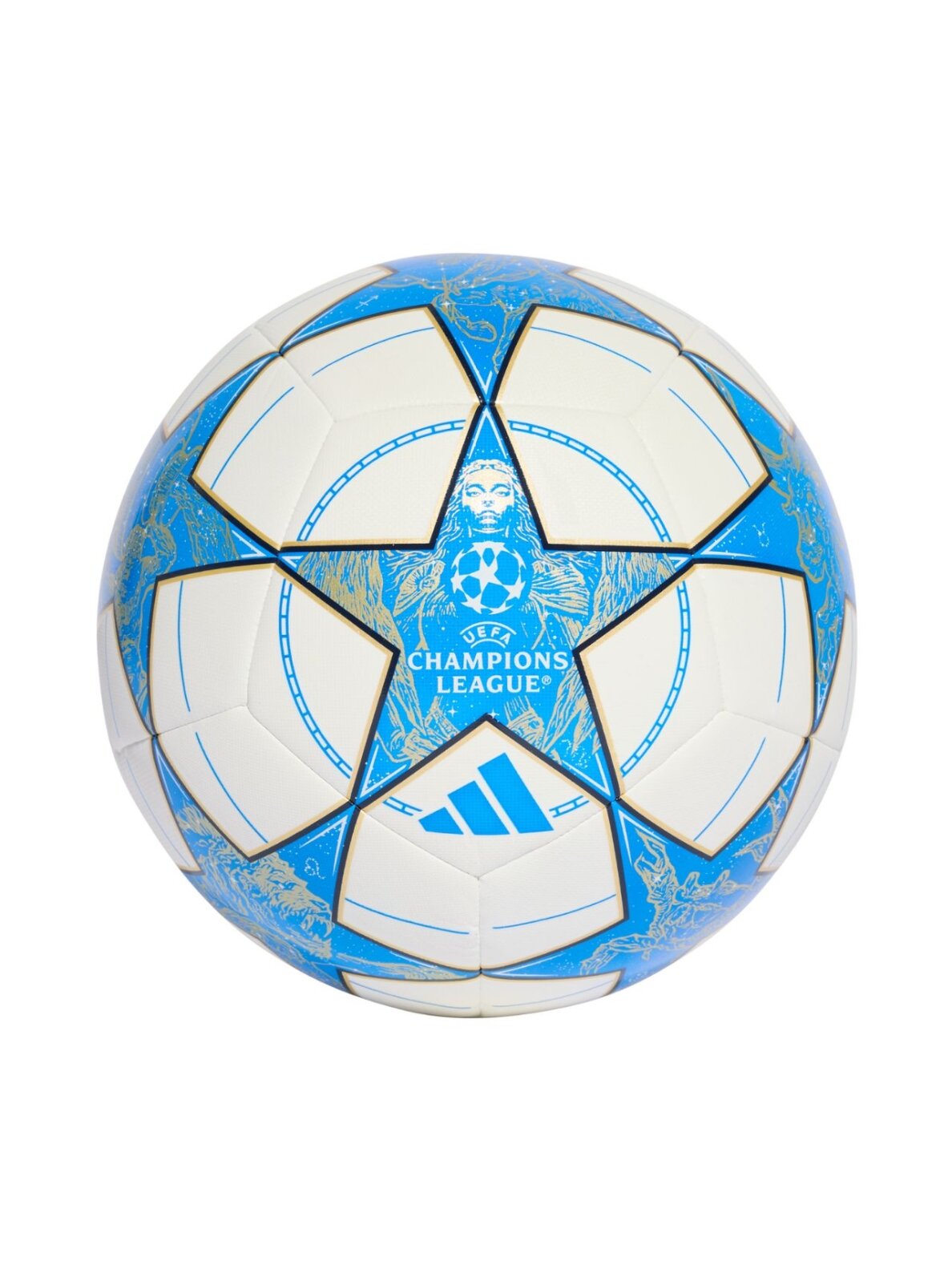 Adidas UCL Training 25/26 League Stage futbolo kamuolys baltas-mėlynas JP1534 Adidas UCL Training 25/26 League Stage futbolo kamuolys baltas-mėlynas JP1534