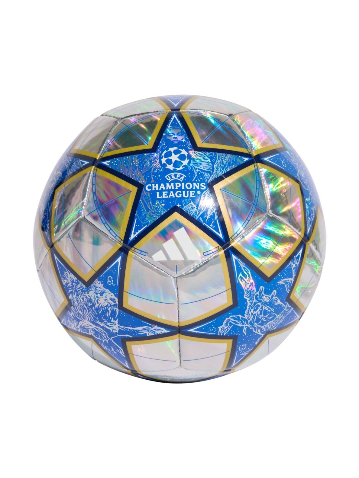 Adidas UCL Training 25/26 League Stage Foil futbolo kamuolys sidabrinė-mėlyna JP1549 3 Adidas UCL Training 25/26 League Stage Foil futbolo kamuolys sidabrinė-mėlyna JP1549 3