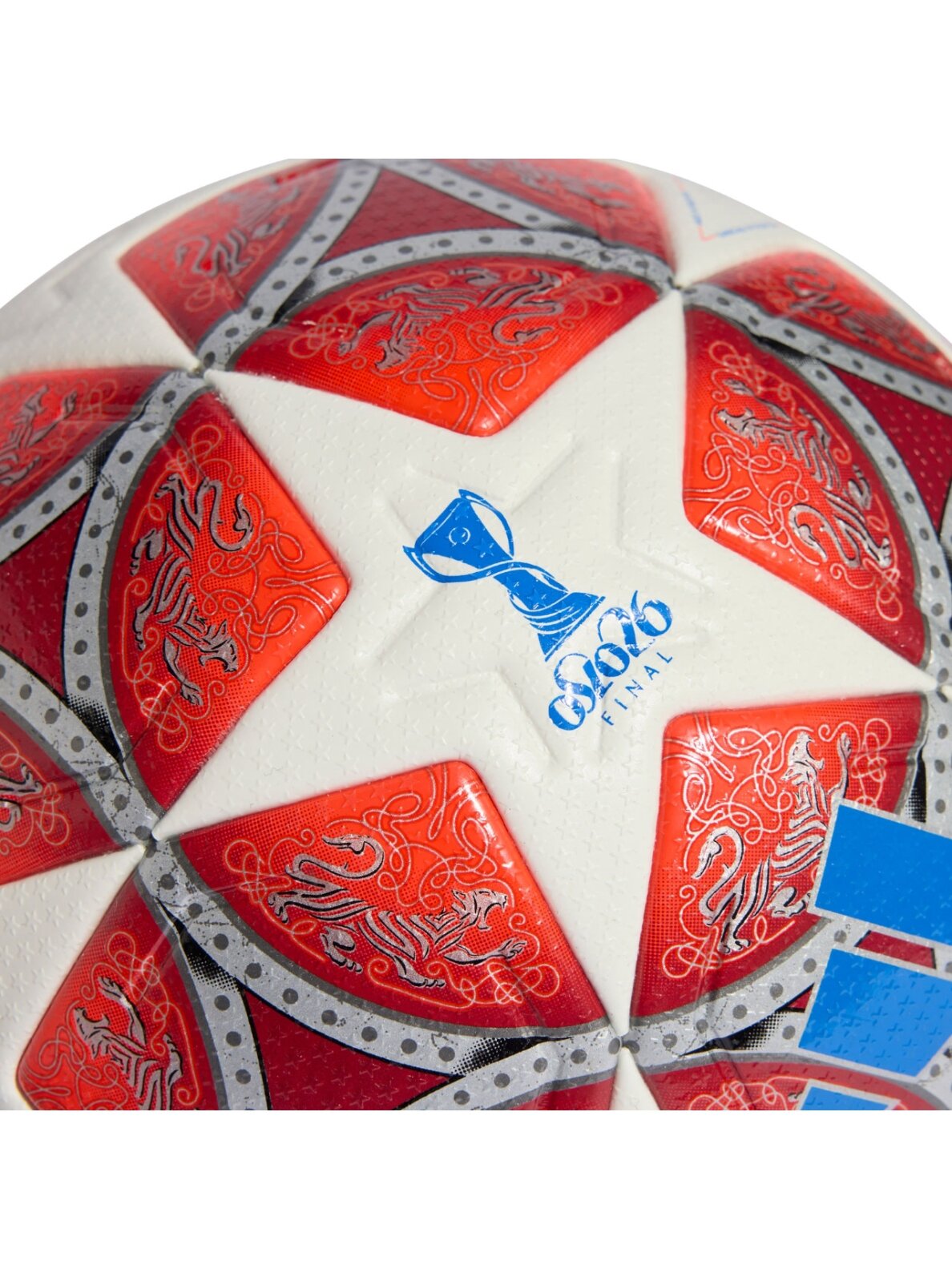 Adidas futbolo kamuolys UCL Womens 25/26 Final Pro moterims raudonas-baltas JW1325 4 Adidas futbolo kamuolys UCL Womens 25/26 Final Pro moterims raudonas-baltas JW1325 4